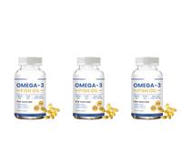 Olio di pesce Omega 3 408 MG| Acidi grassi EPA DHA | - per uomini e donne,3Pcs