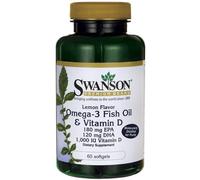 Olio di pesce Omega-3 con vitamina D - 60 softgels