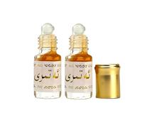 Olio di profumo fruttato a 3 ml di rotoli, profumos pakistano, profumo di un disollo unisex a lungo termine, bellezza pulita di lusso, niente alcol, dimensioni di viaggio, per donne e uomini (2pcs)