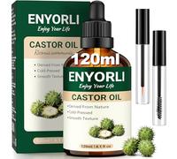 Olio di Ricino 120ml Spremuto a Freddo per Capelli Pelle Unghie e Ciglia