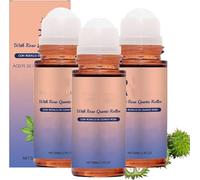 Olio di ricino biologico con rullo al quarzo rosa, olio di ricino biologico naturale roll-on, 100% puro extravergine, nutre delicatamente la pelle, per pancia, viso e corpo