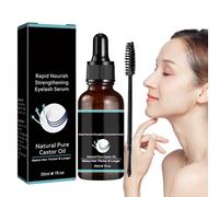 Olio di ricino | Carichi e siero per sopracciglia | Affamosa della ricina per ciglia | Essentials della crescita delle ciglia, olio di non raffinato naturale non raffinato con tubo mascara stimola il
