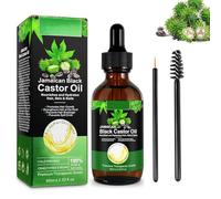 Olio di Ricino della Giamaica,Puro e Naturale,Olio Idratante per la Crescita dei Capelli,Riparazione delle Doppie Punte,Cura del Cuoio Capelluto e della Barba,60ml