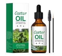 Olio di ricino naturale per crescita dei capelli - olio di ricino da 60 ml per cuoio capelluto | O-lio per capelli profondo nutriente | O-lio di crescita per la cura dei c-apelli