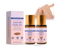 Olio di ricino organico con palla al quarzo rosa, puramente pressato a freddo, olio per capelli naturale per sopracciglia, cura della pelle, nourishing Roll-On for face, cuticles, scalp beard