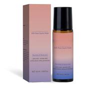 Olio di ricino organico con rullo al quarzo rosa, olio di ricino biologico con rullo al quarzo rosa, 100% puro, spremuto a freddo, puro olio di ricino biologico per la crescita dei capelli, ciglia