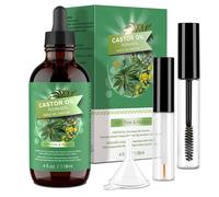 Olio di Ricino Puro 100% 118ml Castor Oil Stimola la Crescita dei Capelli Ciglia
