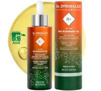 Olio di Rosmarino Crescita Capelli BIO 100ML | Rinforza, Nutre, Anticaduta | Con Olio di Ricino, Macadamia, Camelina, Vit C+E | Stimola Ricrescita Naturale | Rosemary Hair Growth Oil | Made in Italy