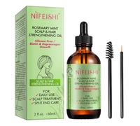 Olio di Rosmarino Essenziale per capelli Secchi e Danneggiati, Nutre Il Cuoio Capelluto, Stimola la Crescita dei Capelli, 60ml