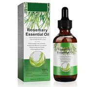 Olio Di Rosmarino per Capelli, 100% Puro Biologico Essenziale Rosmarino per Capelli Secchi e Danneggiati, Stimolano la Crescita Capelli, Nutrono Il Cuoio Capelluto 60ML