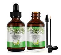 Olio di Rosmarino per Capelli, 2 Pezzi Olio Rosmarino Capelli, Olio Essenziale Rosmarino per Capelli Secchi e Danneggiati, Stimolano la Crescita dei Capelli, Nutrono Il Cuoio Capelluto, 60ml
