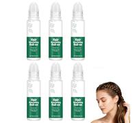 Olio di rosmarino per la crescita dei capelli, siero nutriente per il cuoio capelluto per capelli più spessi, applicatore quotidiano per la cura dei capelli per uomini donne tutti i tipi (6PCS)