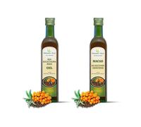 Olio Di Sanddorn 2 x 250 Ml Cold Pressato Organic Oils Hippophae rhamnoides
