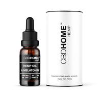Olio di Semi di Canapa 40% + Melatonina - 10 ml - Base di Cocco e Semi di Canapa Biologici - Spremuto a Freddo - Senza Additivi - 100% Vegetale - Certificato Biologico UE