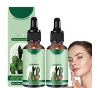 Olio di semi di fico d'India idratante per la pelle, olio di semi di fico d'India, olio di fico d'India biologico per viso, pelle secca e idratante per il corpo (2 pezzi)