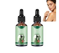 Olio di semi di fico d'India per il viso, per pelli sensibili e mature, profondamente idratante, puro olio di semi di fico d'India, non unge, senza profumo, olis di cactus per capelli. (2PCS)