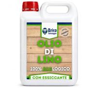 Olio di semi di lino per il legno con essiccatore | Mattone, Terrazzo, Piastrelle | Nutrizione | Ecologico (5 Litri)