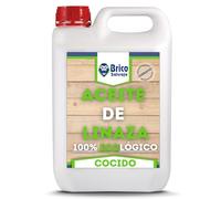 Olio di semi di lino per legno cotto | Mattoni, Terrazzo, Piastrelle | Nutrizione | Ecologico (5 Litri)