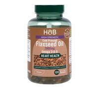 Olio di semi di lino pressato a freddo ad alta resistenza, 2000mg - 120 capsule vegetali