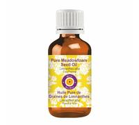 Olio di semi di Meadowfoam puro di Deve Herbes (Limnanthes alba) 100% grado terapeutico naturale spremuto a freddo 15ml (0.50 oz)