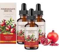 Olio di semi di melograno - 100% olio di semi di melograno biologico spremuto a freddo, idratazione profonda, migliora l'elasticità, pura essence idratante naturale, per pelle e capelli (3 Pcs)