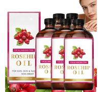 Olio di semi di rosa per il viso, Olio di rosa pressato a freddo, Oli per il viso con gua sha, Oli per viso e corpo per le donne, Olio vegetale versatile per (5)