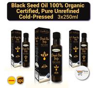 Olio di semi neri 100% biologico, puro non raffinato (olio di cumino nero spr...