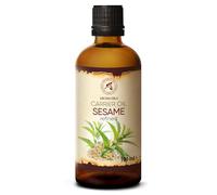 Olio di Sesamo 100ml - Sesamum Indicum - Messico - Naturale e Puro al 100% - Cura Intensiva per Viso - Corpo e Capelli - Massaggio - Cosmetici - Cura della Pelle - Bottiglia di Vetro