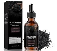 Olio di sesamo nero biologico per capelli, sgrassante, riparatore, idratante, ammorbidente, senza risciacquo, anti-crespo, non unge.,1pc