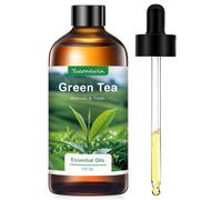 Olio di tè verde 100 ml, oli essenziali di tè verde puri per diffusore di aromi, olio profumato per aromaterapia per diffusore, massaggio della pelle, DIY, sapone, candele, regali per donne