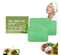 Olio di tea tree sapone per viso, corpo e mani, olio dell'albero del tè, sapone per rimuovere il sudore e l'odore durante il bagno, detergente per viso e cura dell'umidità corporea per uomini e donne