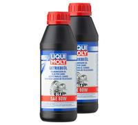 Olio Per Ingranaggi LIQUI MOLY (GL4) SAE 80W 2 X 500 Ml Per BMW Fiat Mercedes VW