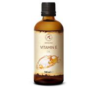 Olio di Vitamina E 100ml - Naturale - Olio Anti Invecchiamento Contro le Rughe di Tutti i Tipi - Viso - Pelle - Cura del Corpo - Capelli - Ideale per Pelli Sensibili