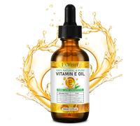 Olio di Vitamina E 75.000 UI, 100% Naturale d-Alfa-Tocoferolo Olio Viso per Corpo, Unghie e Pelli, Nutre ed Idrata la Pelle, Antietà Contro le Rughe, Vitamin E Oil per Pelle Secca, 60ml (1)