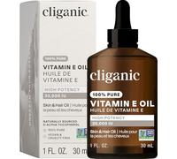 Olio di vitamina E puro al 100% Cliganic per pelle, capelli e viso - 30.000 UI, non OGM verificato | D-alfa tocoferolo naturale
