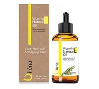 Olio di vitamina E (tocoferolo) 100% naturale Vegano, trattamento viso antietà, struccante waterproof, corpo e capelli, unghie e cuticole, crema idratante riparatrice per le mani (100 ml)
