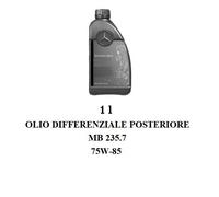 Olio Differenziale Asse Posteriore Originale Mercedes-Benz MB 235.7 75W-85