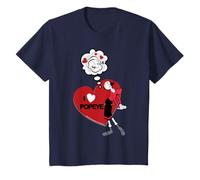 Olio d'oliva I Love Heart Popeye San Valentino Comic Kids Maglietta