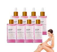 Olio dopobarba da donna alla fragola e vaniglia - Olio dopobarba da donna per una pelle liscia - Olio viso delicato da dama, aiuta a prevenire i peli incarniti, idratante profonda gel (8 bottiglie)