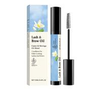Olio e applicatore per ciglia e sopracciglia, sieri per ciglia, olio di ricino biologico, portatile, per migliorare le ciglia e le sopracciglia, 12 ml