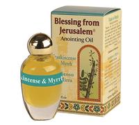 Olio Ein Gedi al franchincenso e mirra, olio della Terra Santa per unzioni, da 10 ml