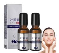 Olio essenziale antirughe alla luteina, olio contorno occhi antirughe alla luteina, rollerball alla luteina, antirughe schiarente per migliorare borse e occhiaie (2 pezzi)