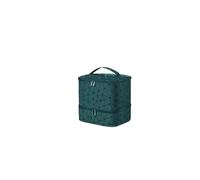 Olio Essenziale Custodia Borsa portaoggetti portatile da viaggio for donna a doppio strato for smalto, scatola for oli essenziali, borsa multifunzione(Green)