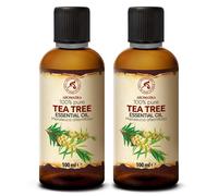 Olio Essenziale Dell albero Del Tè 2x100 ml Melaleuca Alternifolia Naturale e