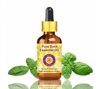 Olio essenziale di basilico puro (Ocimum basilicum) distillato a vapore