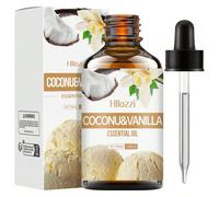 Olio essenziale di cocco e vaniglia da 30ml/60ml/100ml, estratto da piante, con profumo sottile e duraturo, multiuso per viso, corpo, diffusore, massaggio, cura della pelle, design della bottiglia por
