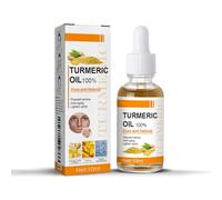 Olio essenziale di curcuma puro al 100%, riduce naturalmente le macchie scure e ha un'azione anti-età, illumina l'incarnato, adatto a tutti i tipi di pelle. 10 ml