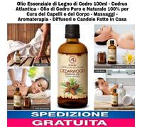 Olio Essenziale di Legno di Cedro 100ml - Cedrus Atlantica - Olio di Cedro Puro