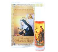 Olio essenziale di Nardo di Gerusalemme in roll-on con l'immagine della Vergine Miracolosa e fragranza Jasmine - Olio religioso - Culto cristiano