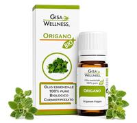 Olio Essenziale di Origano Bio 10ml, Olio di Origano Puro 100% e Naturale per Aromaterapia, Diffusori e Uso Alimentare, Made in Italy Gisa Wellness